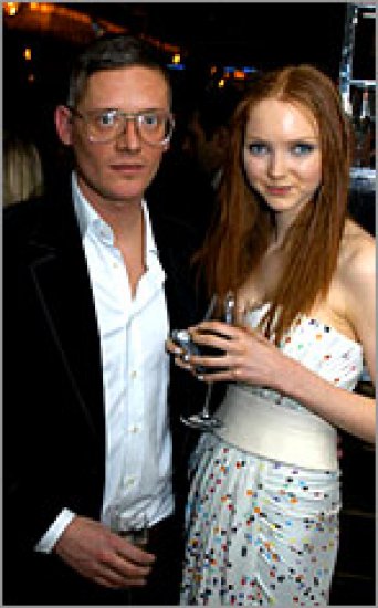 Giles Deacon and Lily Cole