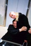 Designer Azzedine Alaia (left) and Carla Sozzani of Milan's 10 Corso Como